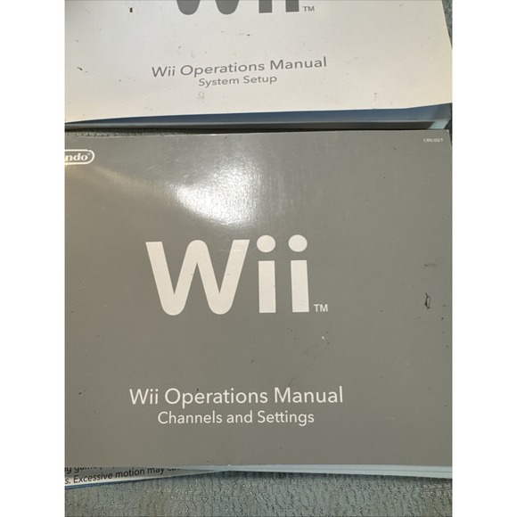Nintendo Wii Operations Manual Channels andSettings Instruction And System Setup - Picture 2 of 6